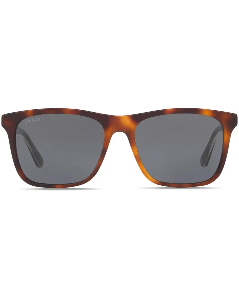 Gucci Eckige GG0381SN Sonnenbrille - Braun Braun