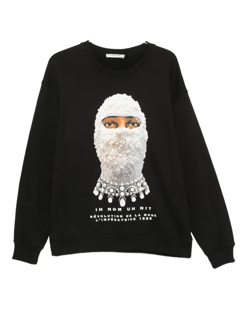IH NOM UH NIT Mask Future Sweatshirt mit grafischem Print - Schwarz Schwarz