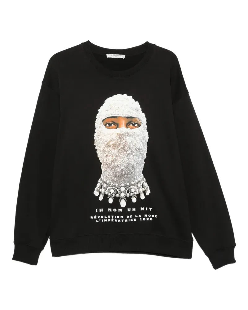 IH NOM UH NIT Mask Future Sweatshirt mit grafischem Print - Schwarz Schwarz