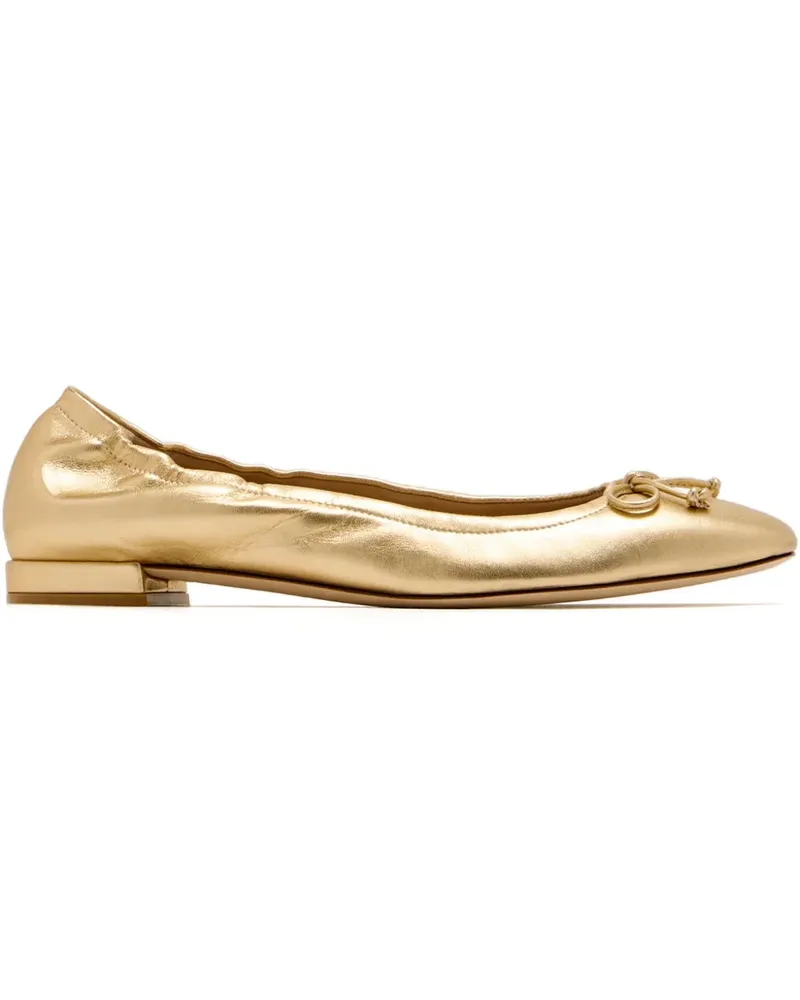 Stuart Weitzman Bria Ballerinas - Gold Gold