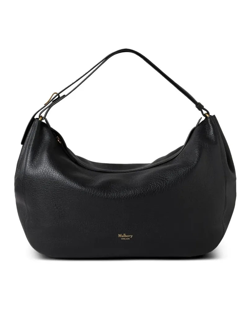 Mulberry Gebogene Meadow Schultertasche - Schwarz Schwarz