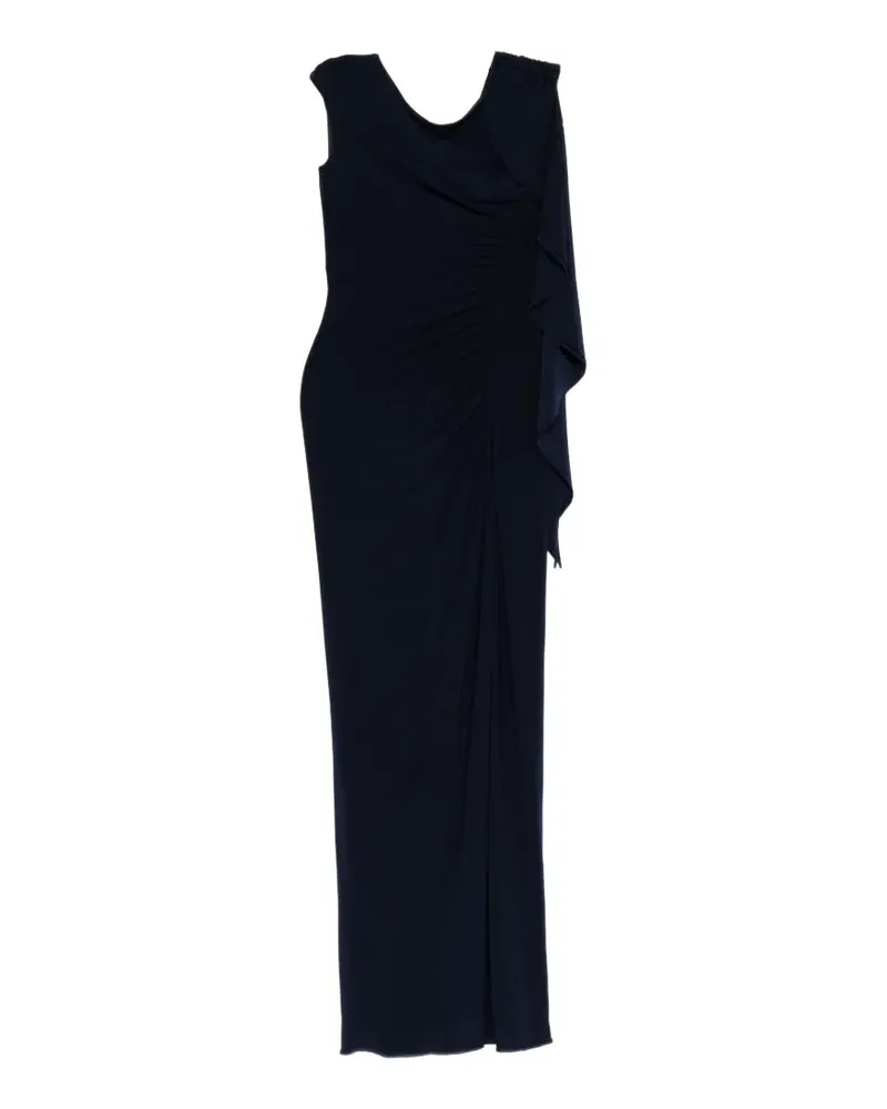 Amsale Jerseykleid mit angeschnittenen Ärmeln - Blau Blau