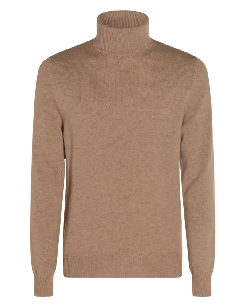 Malo Pullover mit Stehkragen - Braun Braun