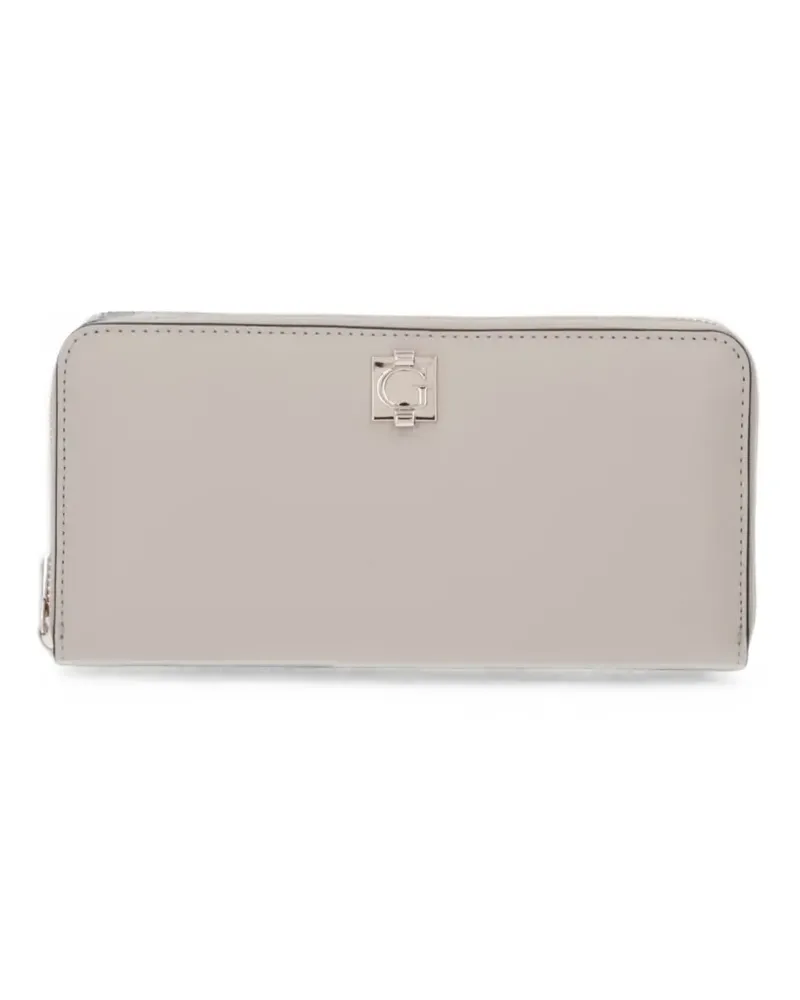 Guess Portemonnaie mit Logo-Schild - Nude Nude