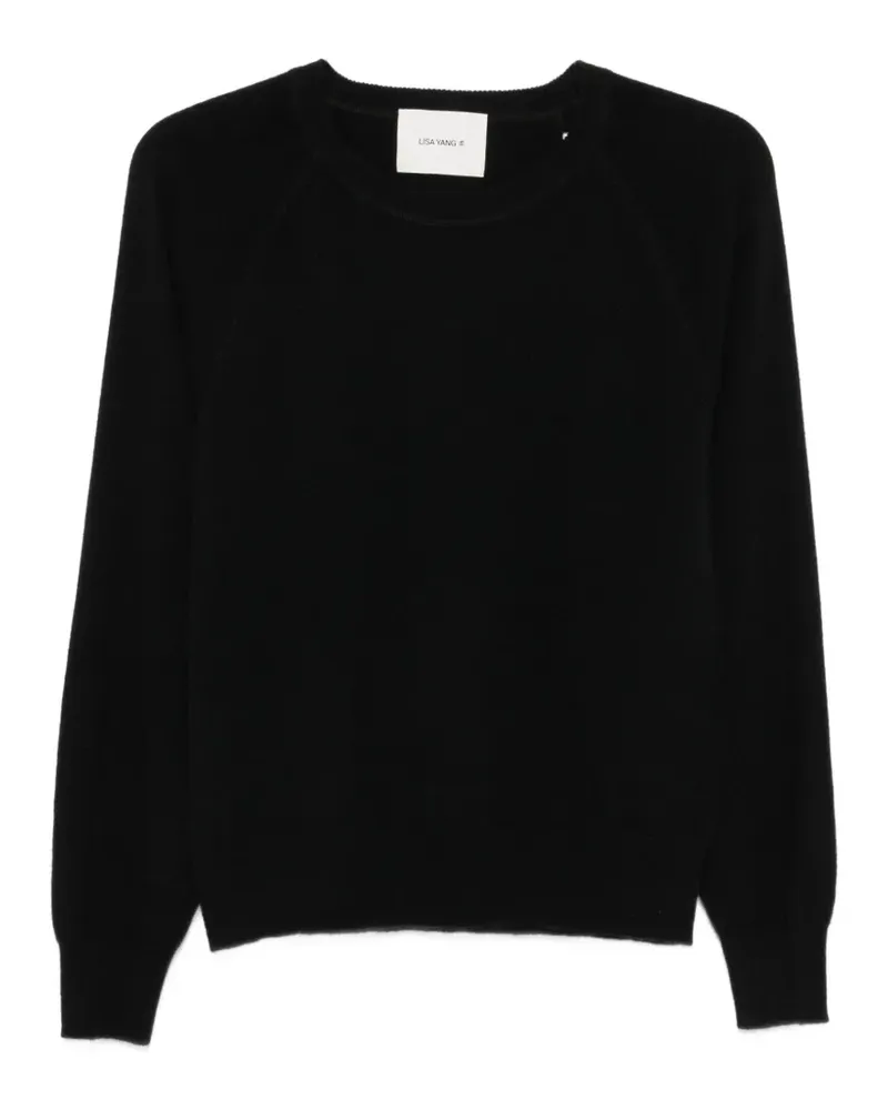 Lisa Yang Cambrie cut-out raglan-sleeve sweater - Schwarz Schwarz