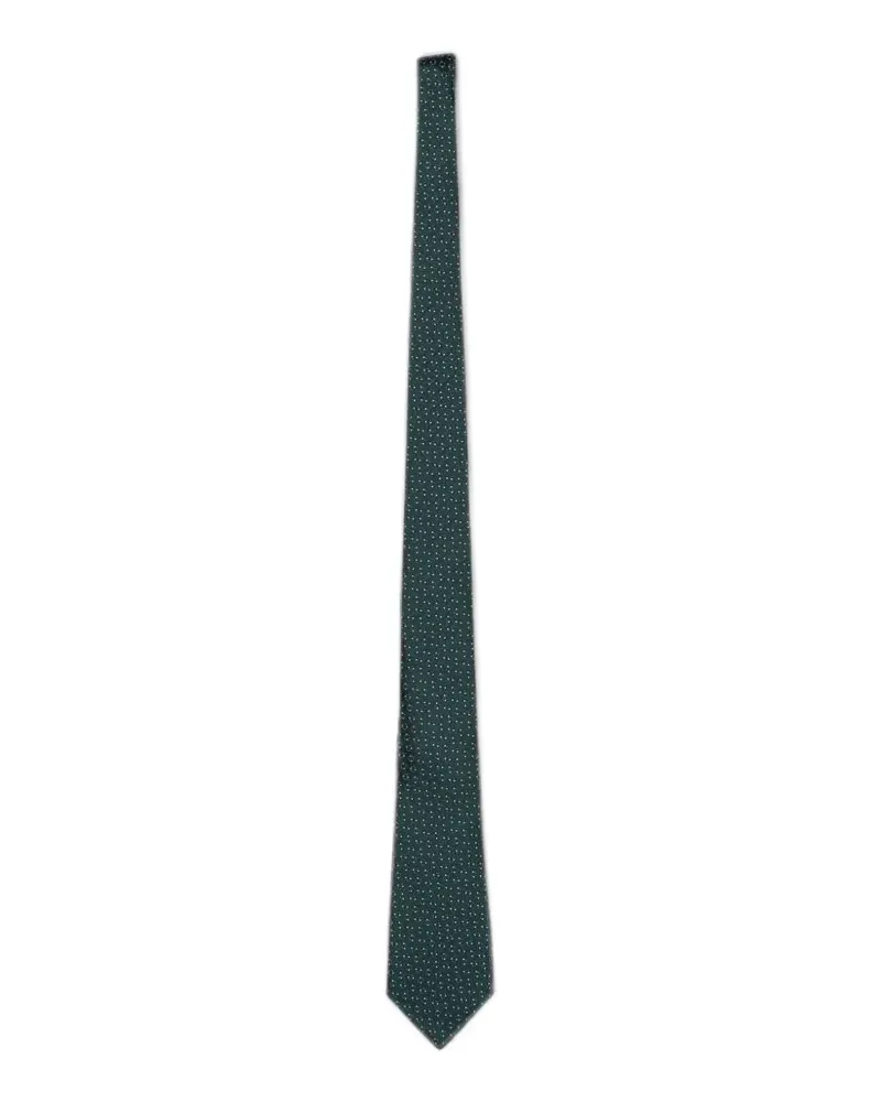 Ermenegildo Zegna jacquard-knit silk tie - Grün Grün