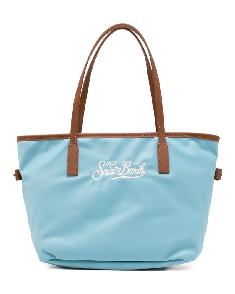 MC2 Saint Barth embroidered-logo tote bag - Blau Blau
