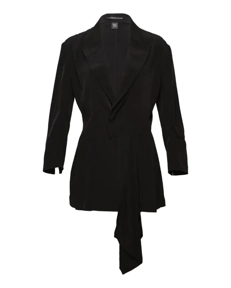 Yohji Yamamoto draped jacket - Schwarz Schwarz