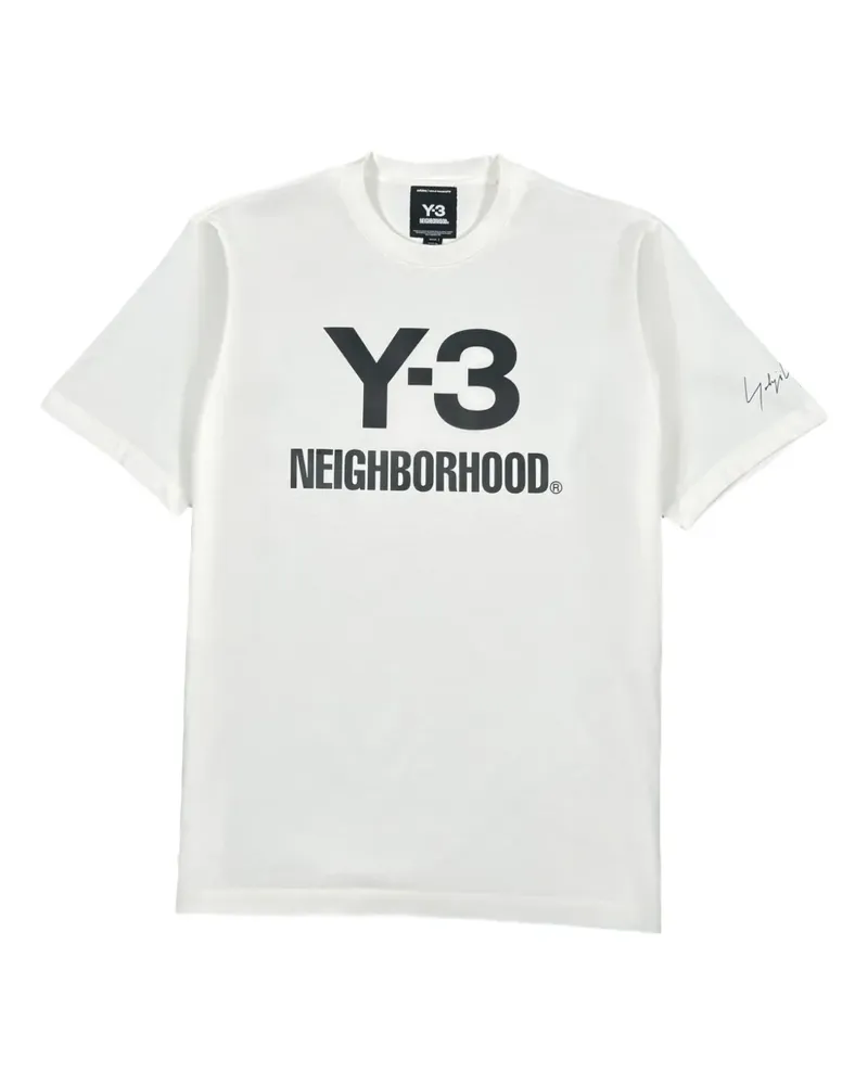 Y-3 x Neighborhood T-Shirt mit Logo-Print - Weiß Weiß