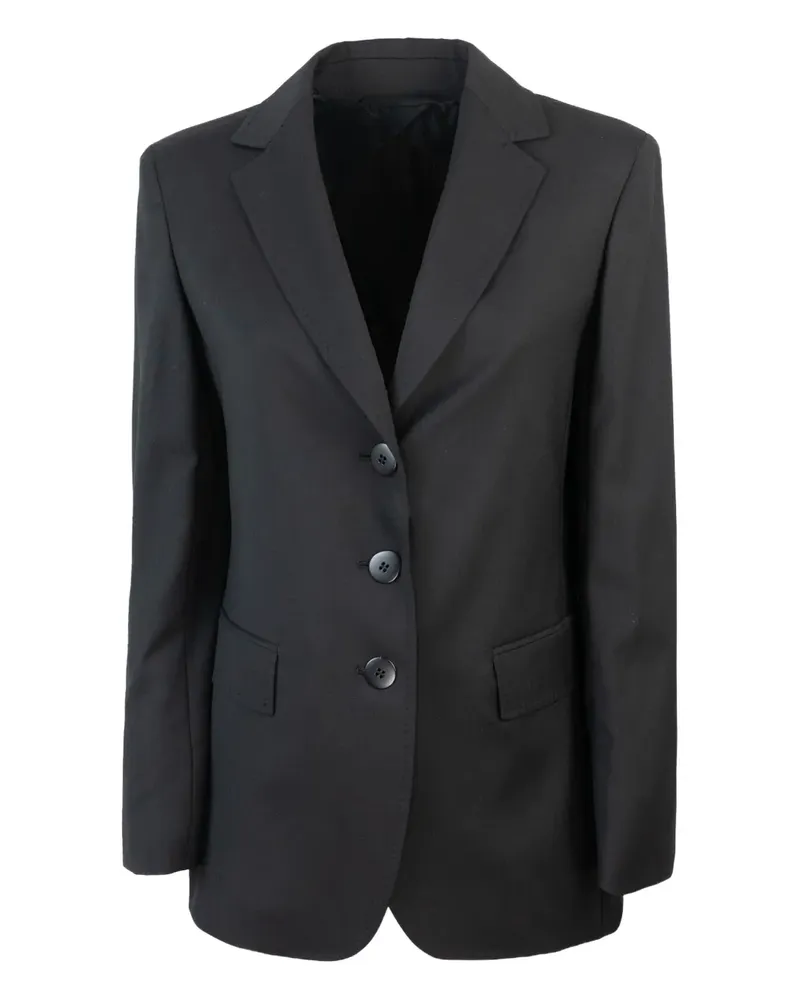 Max Mara Einreihiges Sakko - Schwarz Schwarz