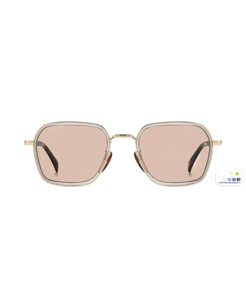 EYEWEAR by DAVID BECKHAM geometric-frame photochromic sunglasses - Gold Gold