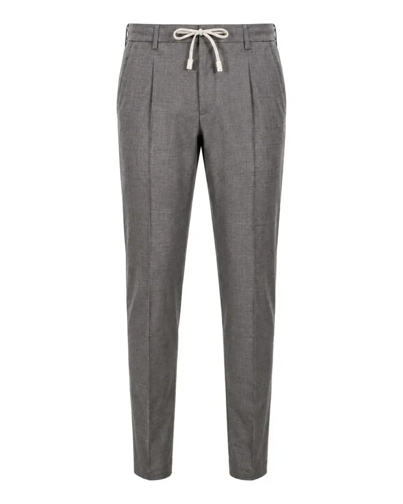 Eleventy drawstring pleated trousers - Grau Grau