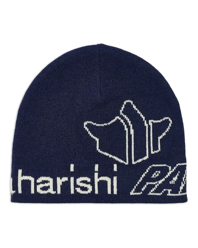 PALACE Gestrickte Beanie mit Logo - Blau Blau