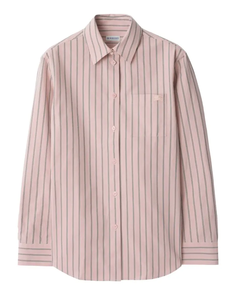 Burberry Gestreiftes Hemd - Rosa Rosa