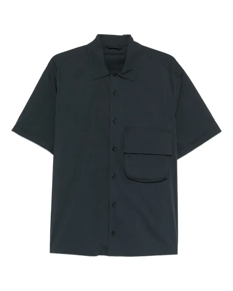Ten c flap-pocket short-sleeve shirt - Blau Blau