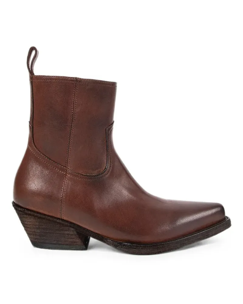 Ann Demeulemeester Stiefel mit spitzer Kappe - Braun Braun
