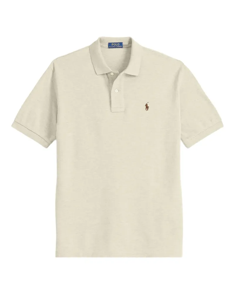 Ralph Lauren Pony-motif cotton polo shirt - Nude Nude