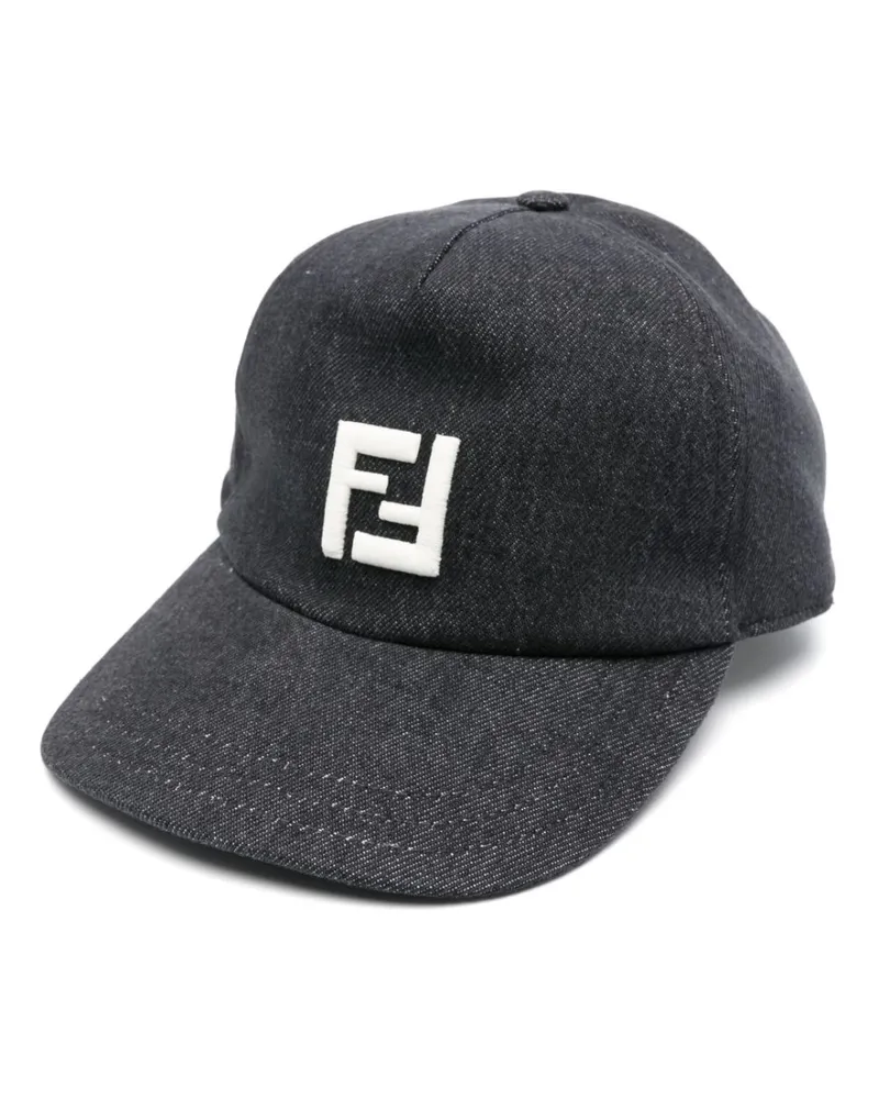 Fendi Baseballkappe mit Logo-Stickerei - Schwarz Schwarz