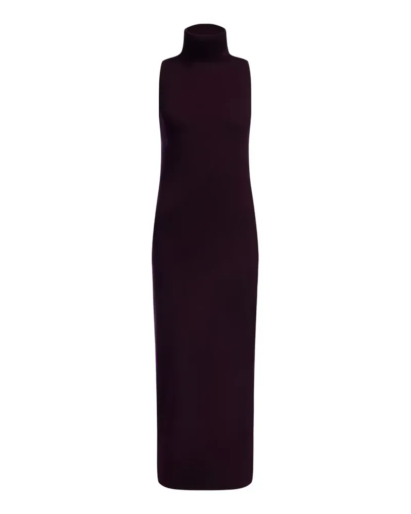 12 STOREEZ turtleneck sleeveless maxi dress - Violett Violett