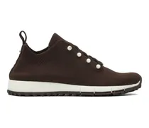 Veles Sneakers aus Kaschmir mit Kunstperlen - Braun