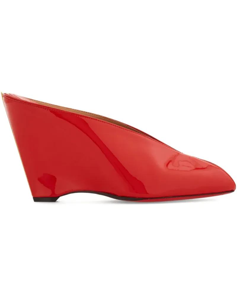 Ferragamo Peeptoe-Mules 90mm - Rot Rot