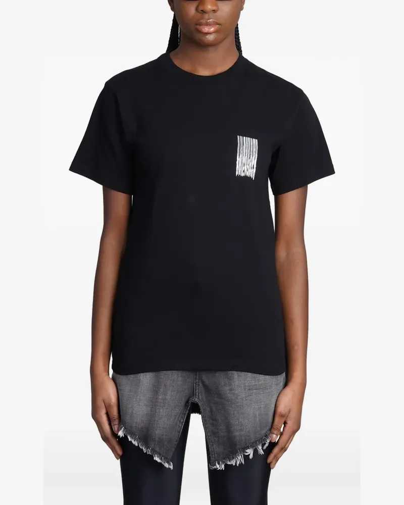 Balenciaga T-Shirt mit Print - Schwarz Schwarz