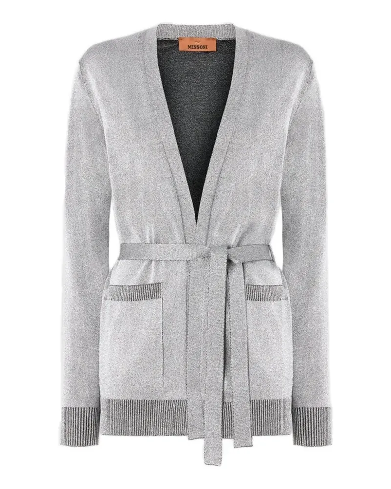 Missoni Cardigan mit Gürtel - Grau Grau