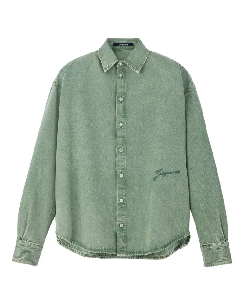 Jacquemus Ausgeblichenes Jeanshemd - Grün Grün