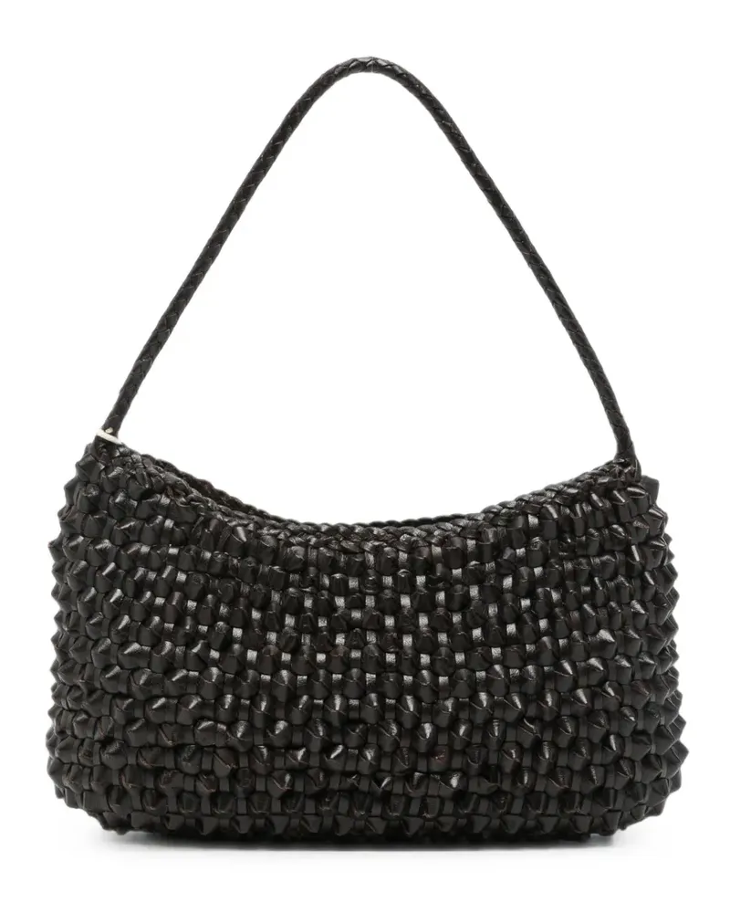 Dragon Diffusion Gewebte Basil Cactus Schultertasche - Braun Braun