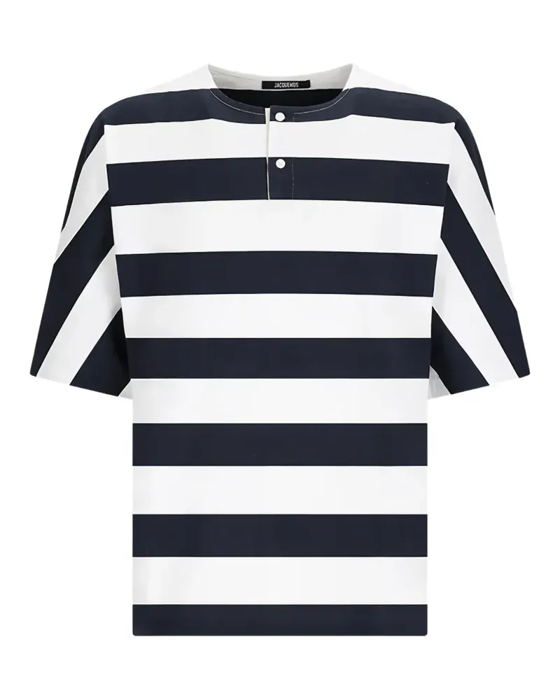 Jacquemus striped cotton T-shirt - Blau Blau