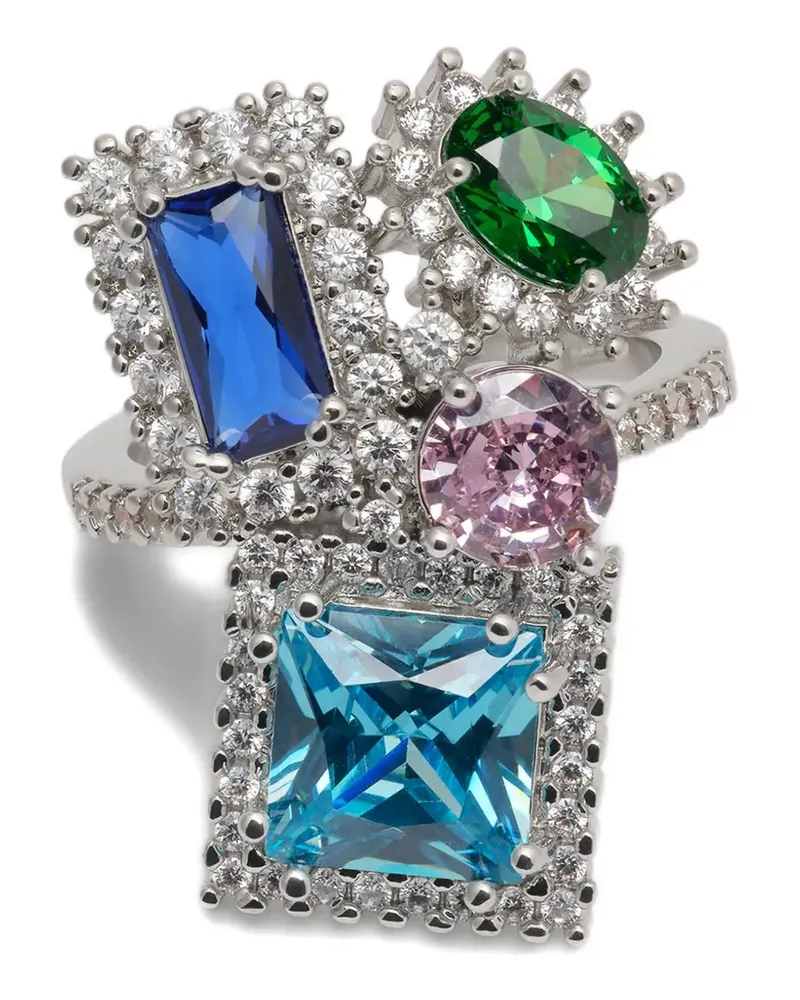 Maison Margiela stone-embellished cluster ring - Silber Silber