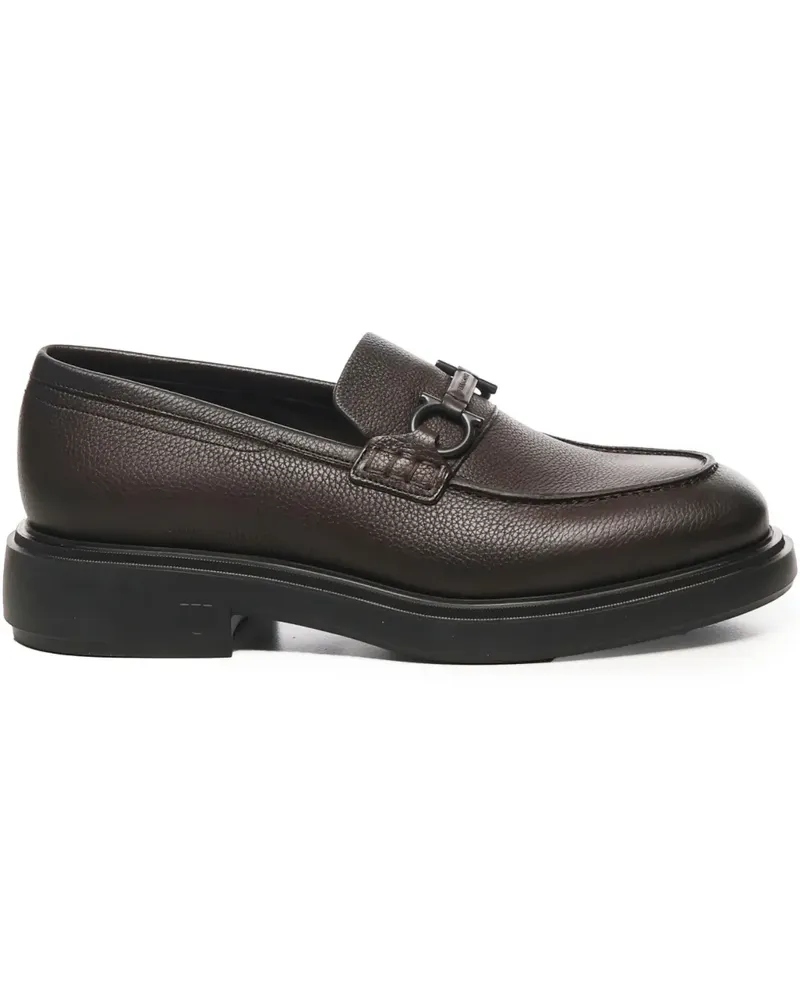 Ferragamo Loafer mit Gancini-Detail - Braun Braun