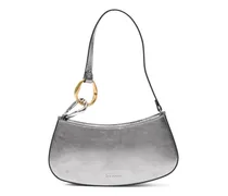 Ollie Tote Bag im Metallic-Look - Silber
