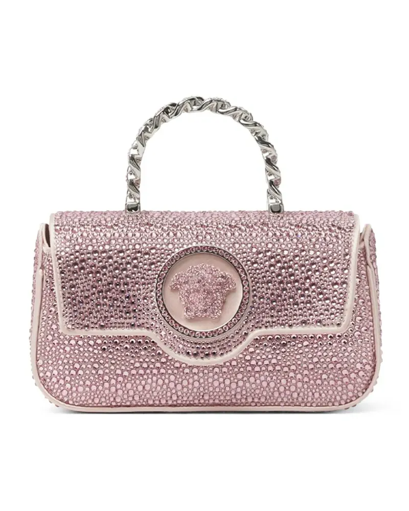 Versace La Medusa Mini-Tasche mit Kristallen - Rosa Rosa