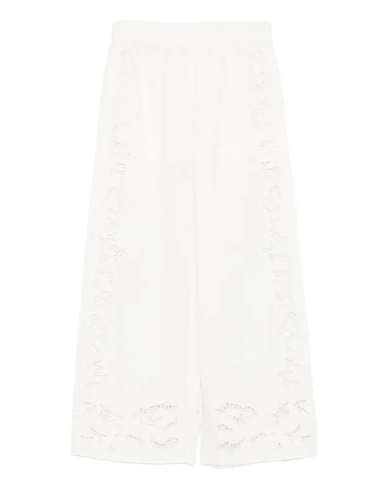 Alice + Olivia Tanya Hose mit Ösen - Weiß Weiß