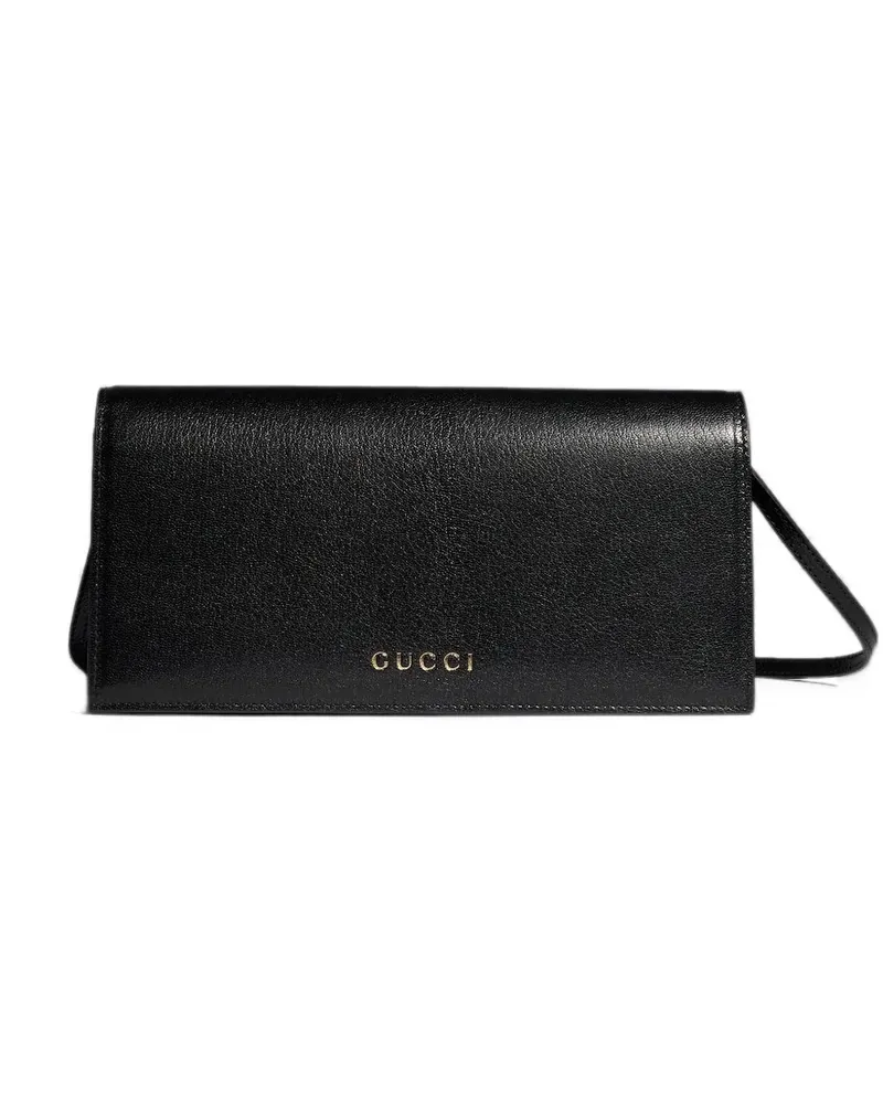 Gucci mini bag with  lettering - Schwarz Schwarz