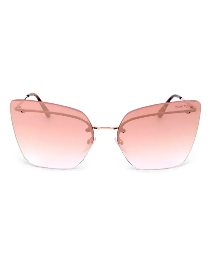 Tom Ford Cat-Eye-Sonnenbrille - Gold Gold