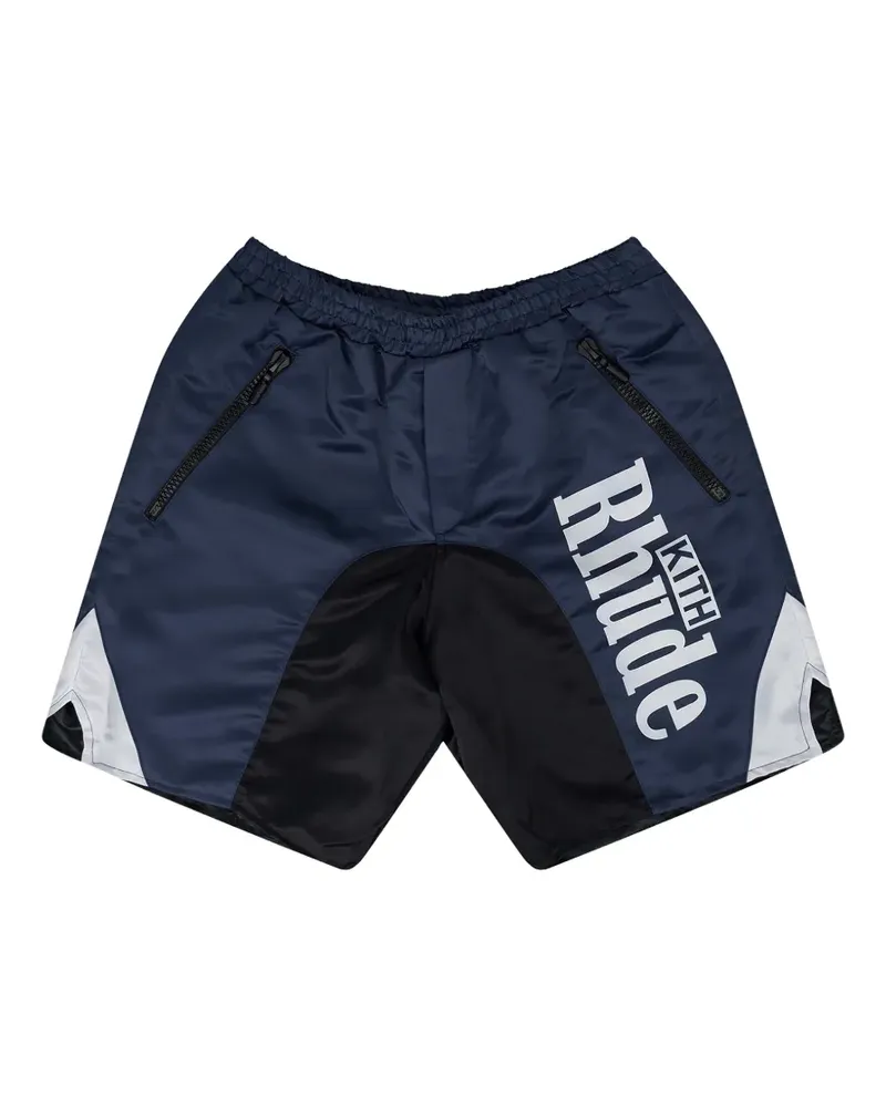 RHUDE x Kith Panel Badeshorts - Blau Blau