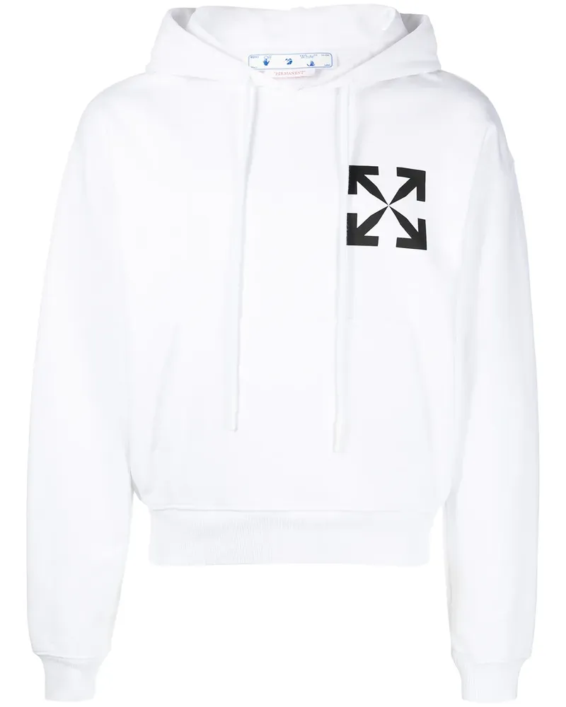 OFF-WHITE Hoodie mit Arrows-Print - Weiß Weiß
