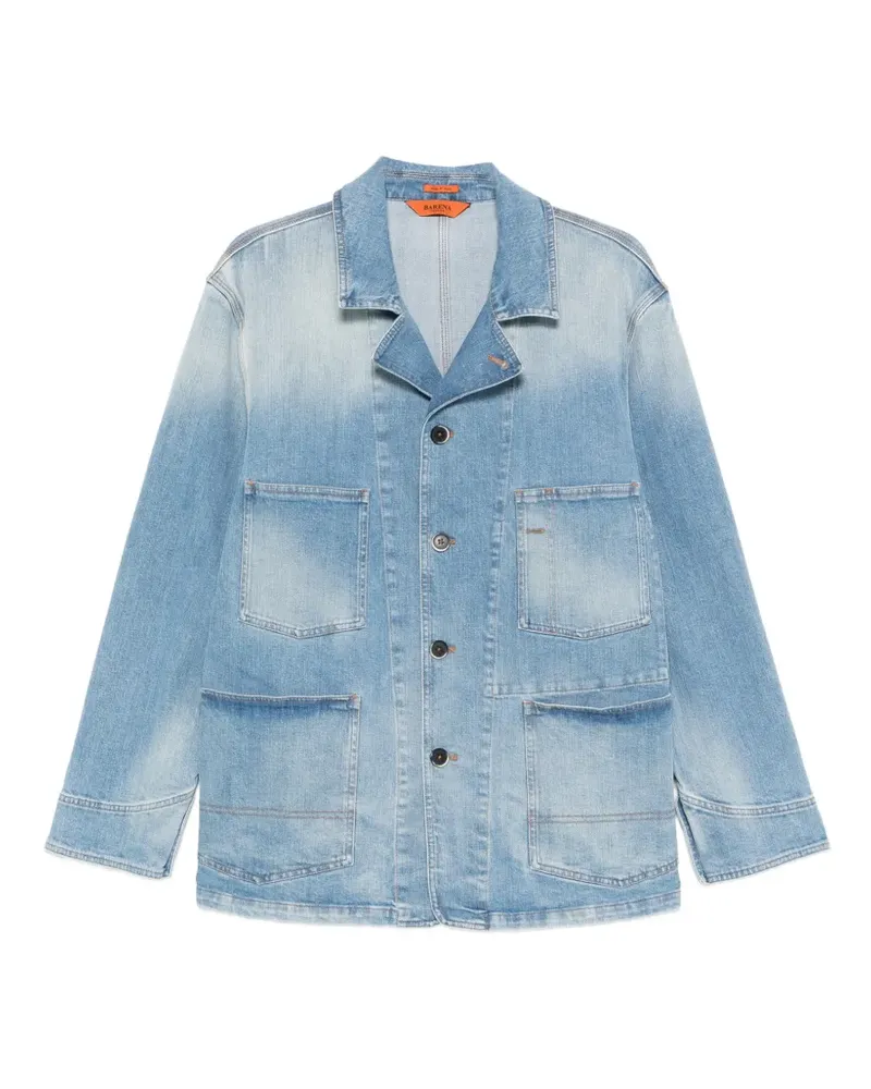 BARENA chest-pocket jacket - Blau Blau