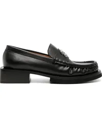 Ganni Loafer mit Schmetterling-Schild Schwarz