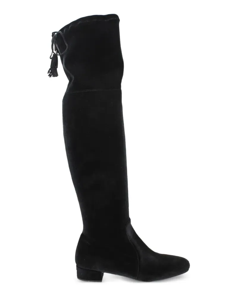 Prada velvet over-the-knee boots - Schwarz Schwarz