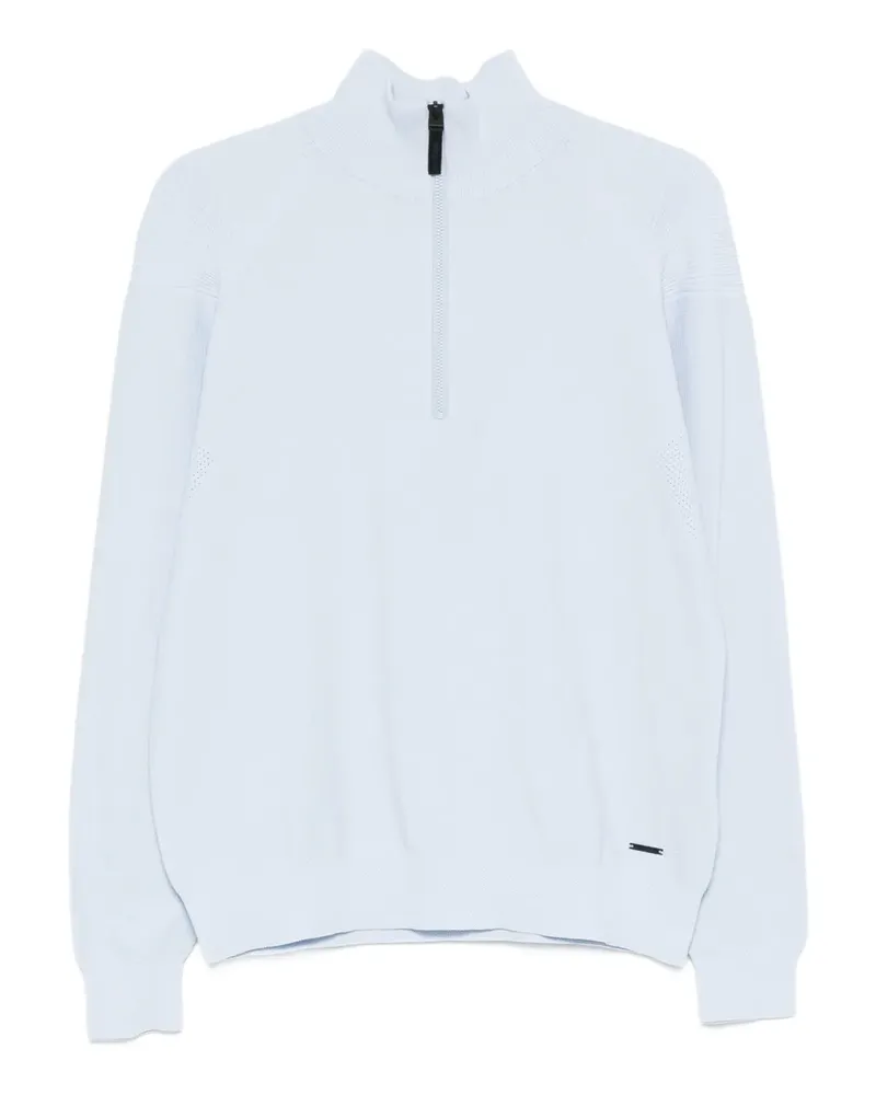 AlphaTauri Frost Pullover mit kurzem Reißverschluss - Blau Blau