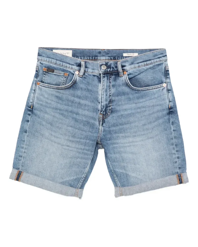 Gant rolled-hem denim shorts - Blau Blau