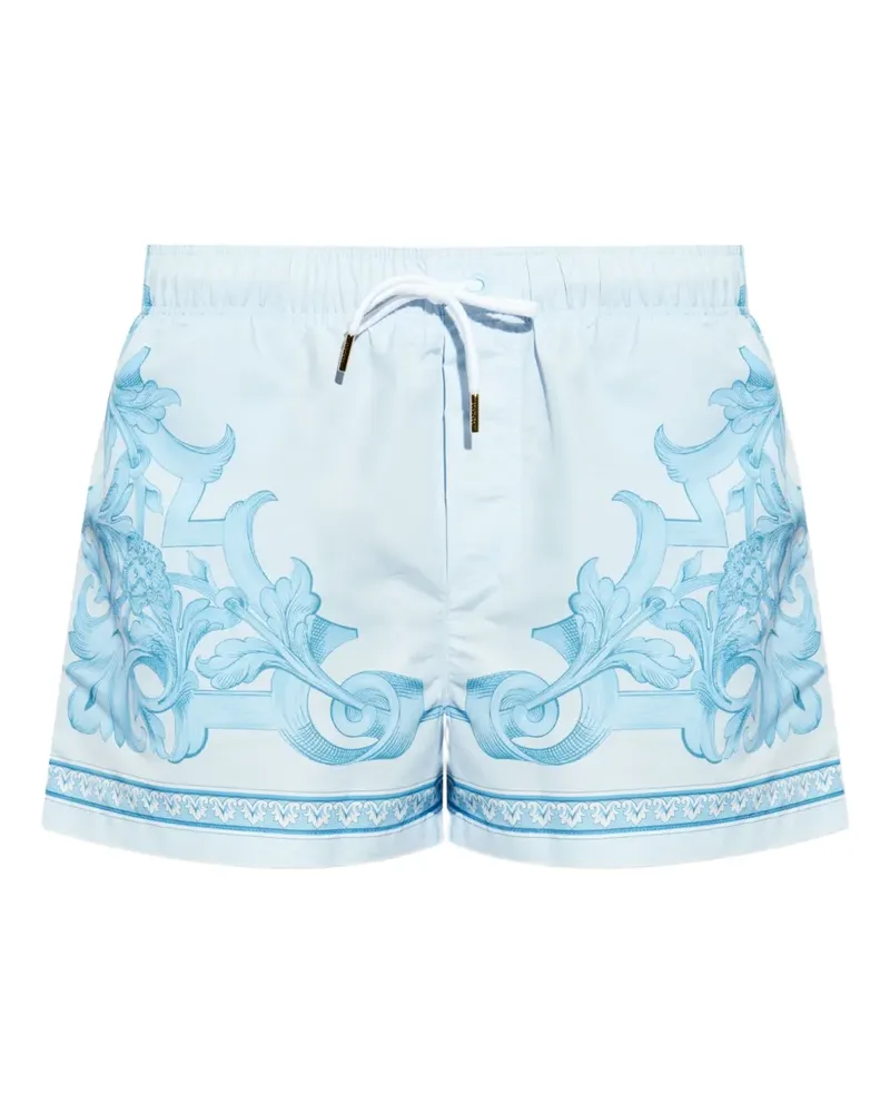 Versace Badeshorts mit Ornament-Print - Blau Blau