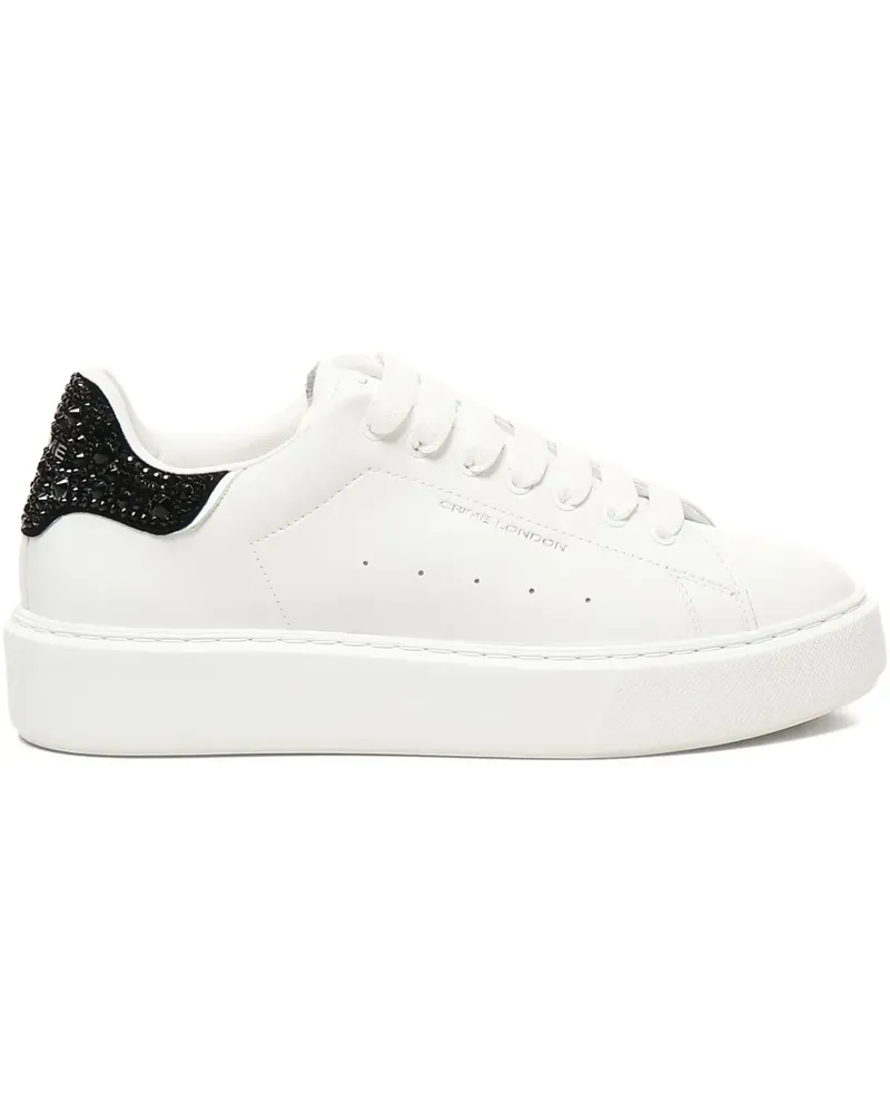 Crime Plateau-Sneakers mit Kristallen - Nude Nude