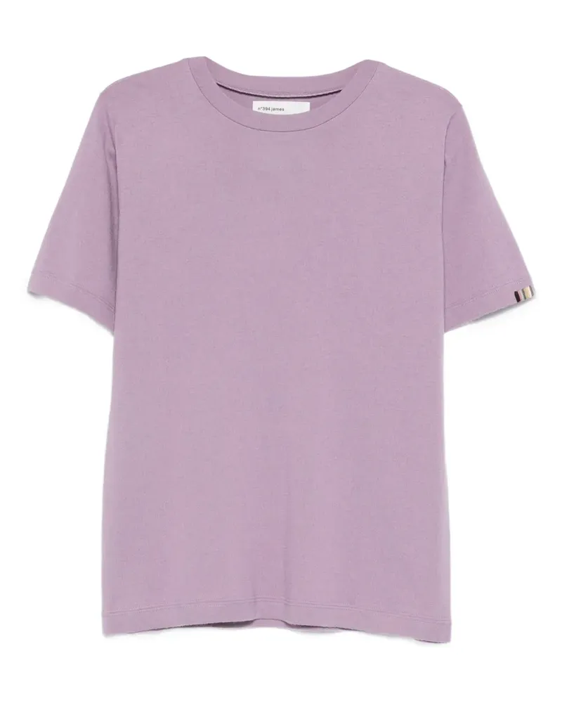 extreme cashmere James stripe-trim T-shirt - Violett Violett