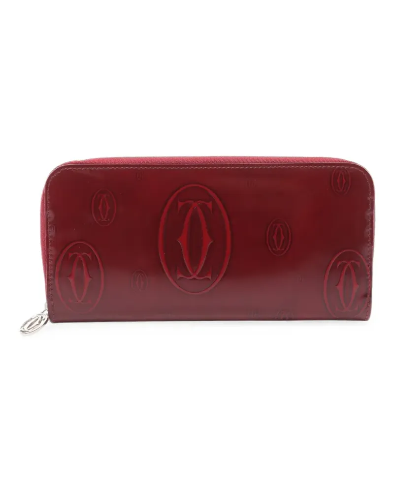 Cartier 2000 Happy Birthday Portemonnaie aus Lackleder - Rot Rot