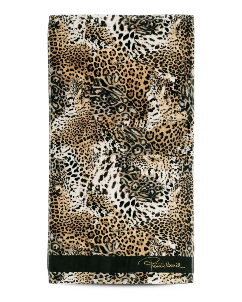 Roberto Cavalli Home Jaguar skin towel - Nude Nude