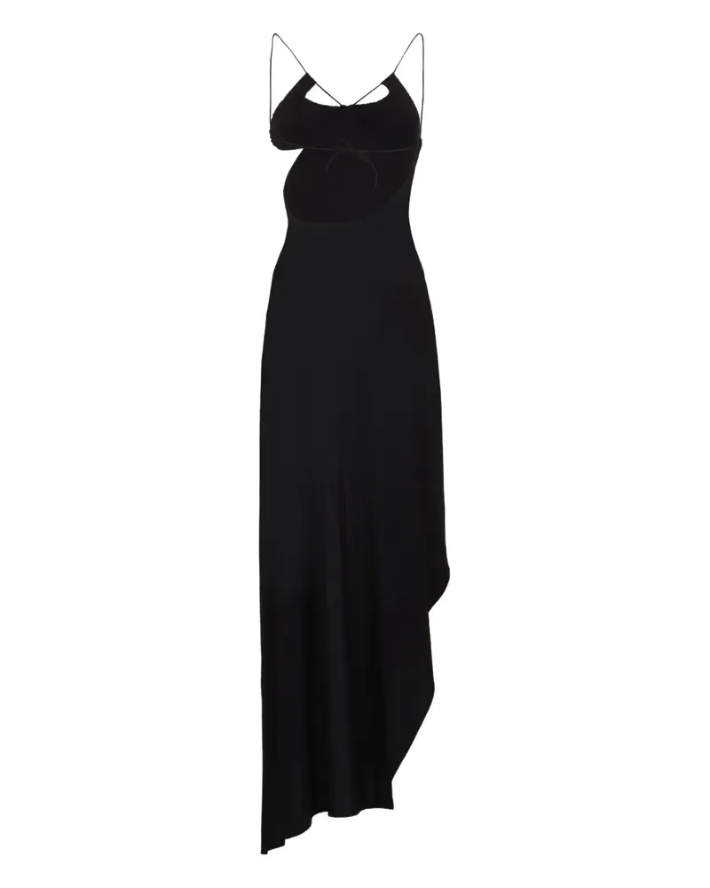 Amazuìn Asymmetrisches Kleid - Schwarz Schwarz